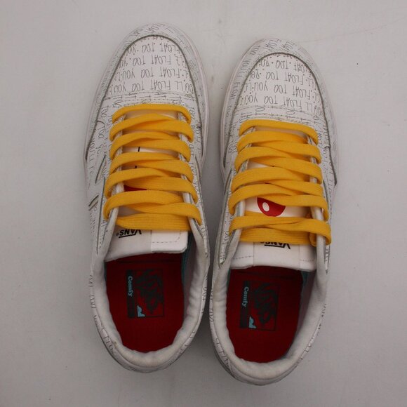 VANS House of Terror IT Shoes Men's 8.5 Women's 10 Pennywise White Sneakers - Picture 9 of 10